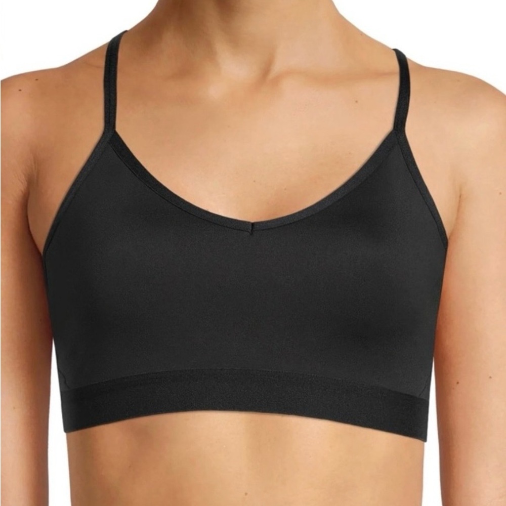 Black Padded Racerback Sports Bra Athletic Works Small (4-6)